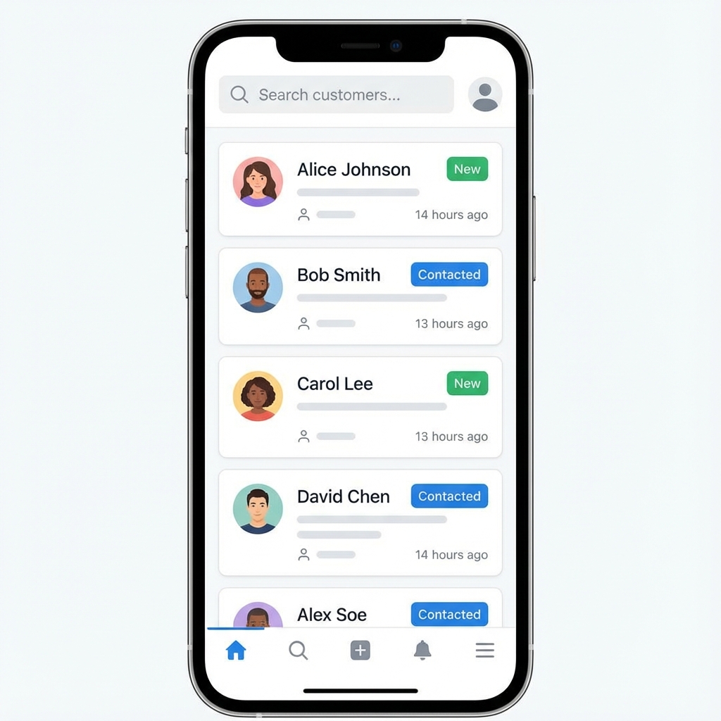 고객 목록 관리(CRM)